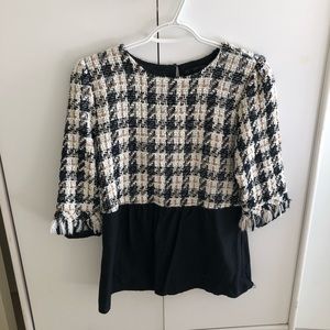 Zara tweed top (Chanel style)